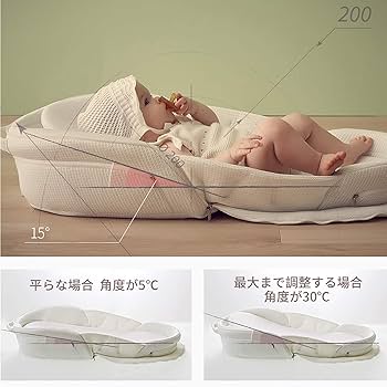 【美品】ベビーアムール　Bebamour ベビーベッド 折りたたみ式 Amazon.co.jp: 【ベビーアムール】 Bebamour ベビーベッド